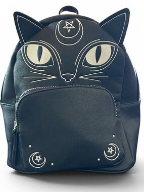 MAD Engine Witchy Cat Mini Backpack Like New